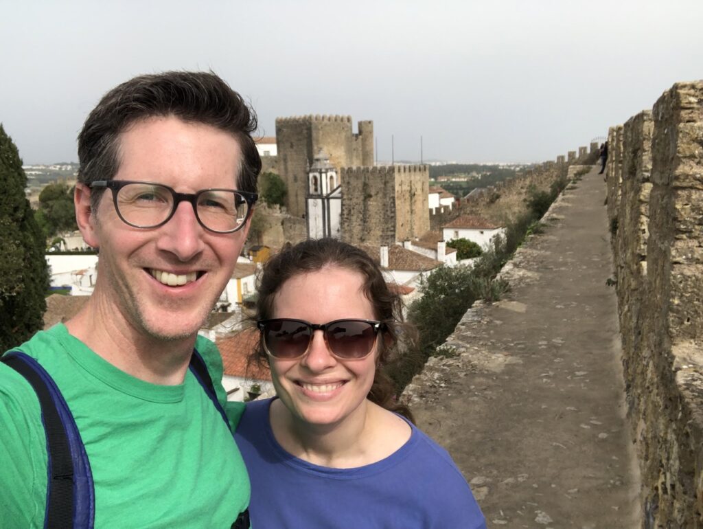 Nathan and Sharon in Óbidos
